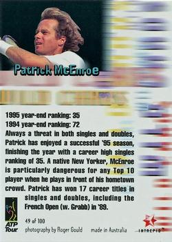 1996 Intrepid Blitz ATP #49 Patrick McEnroe Back