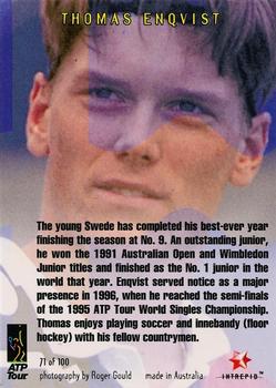 1996 Intrepid Blitz ATP #71 Thomas Enqvist Back