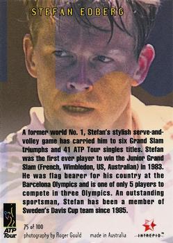 1996 Intrepid Blitz ATP #75 Stefan Edberg Back