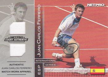 2003 NetPro International Series - Court Authentic Series B #9B Juan Carlos Ferrero Front