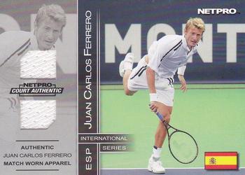 2003 NetPro International Series - Court Authentic Series D #9D Juan Carlos Ferrero Front