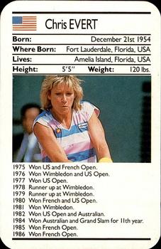 1987 Ace Fact Packs Sporting Greats - Tennis #NNO Chris Evert Front