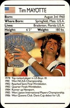1987 Ace Fact Packs Sporting Greats - Tennis #NNO Tim Mayotte Front