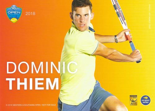 2018 Western & Southern Open Player Cards #NNO Dominic Thiem Front