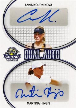 2018 Leaf Grand Slam - Dual Autographs #DA-03 Anna Kournikova / Martina Hingis Front