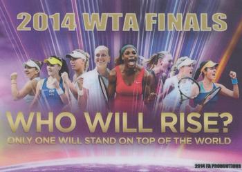2014 FA Productions WTA Finals #NNO Petra Kvitova Back