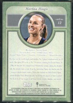 2020 Topps Transcendent Tennis Hall of Fame Collection #12 Martina Hingis Back