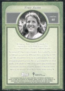 2020 Topps Transcendent Tennis Hall of Fame Collection #40 Tracy Austin Back
