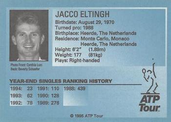 1995 ATP Tour #NNO Jacco Eltingh Back