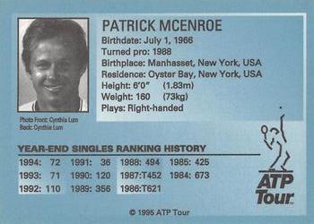 1995 ATP Tour #NNO Patrick McEnroe Back
