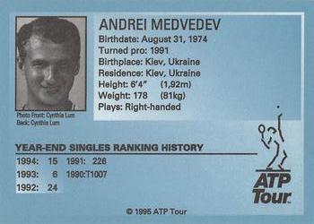 1995 ATP Tour #NNO Andrei Medvedev Back