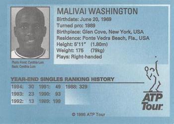 1995 ATP Tour #NNO MaliVai Washington Back