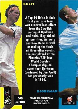 1997 Intrepid Bring it On ATP Tour #50 Jonas Bjorkman / Nicklas Kulti Back