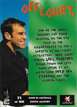 1997 Intrepid Bring it On ATP Tour #75 Greg Rusedski Back