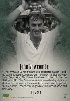 2011 Ace Authentic EX - Base Autographs #97 John Newcombe Back