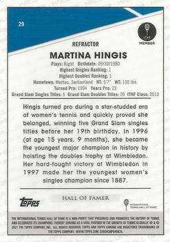2021 Topps Chrome - Refractor #29 Martina Hingis Back