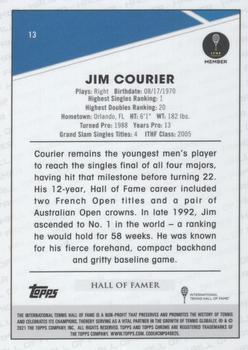 2021 Topps Chrome - Clay Court #13 Jim Courier Back