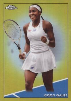 2021 Topps Chrome - Gold #100 Coco Gauff Front