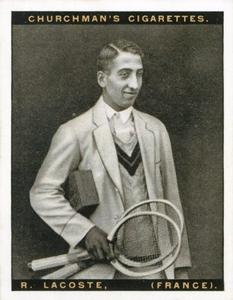 1928 Churchman's Lawn Tennis (Large) #7 Rene Lacoste Front