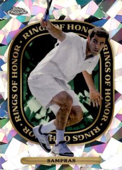 2021 Topps Chrome Sapphire - Rings of Honor White #ROH-2 Pete Sampras Front