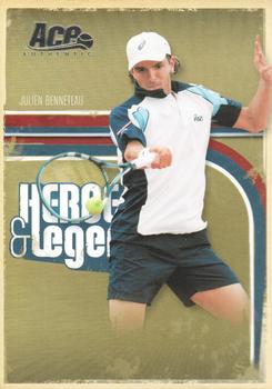 2006 Ace Authentic Heroes & Legends #4 Julien Benneteau Front