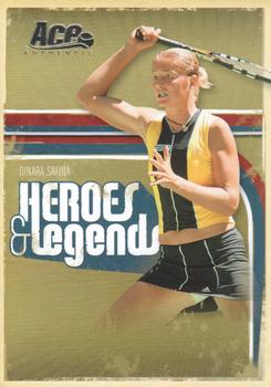 2006 Ace Authentic Heroes & Legends #79 Dinara Safina Front