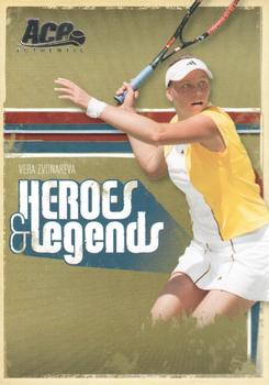 2006 Ace Authentic Heroes & Legends #99 Vera Zvonareva Front