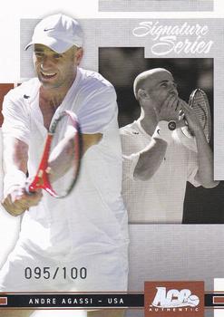 2005 Ace Authentic Signature Series - HoloFoil #11 Andre Agassi Front