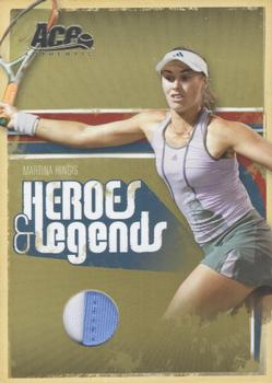 2006 Ace Authentic Heroes & Legends - Material #37 Martina Hingis Front