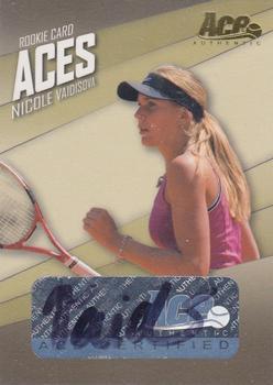 2007 Ace Authentic Straight Sets - Aces Autographs #AC-2 Nicole Vaidisova Front