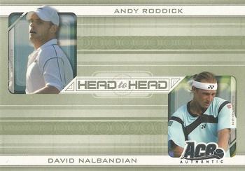 2007 Ace Authentic Straight Sets - Head to Head #HH-7 Andy Roddick / David Nalbandian Front