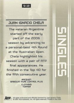 2007 Ace Authentic Straight Sets - Singles #SI-10 Juan Ignacio Chela Back
