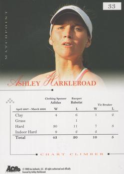 2008 Ace Authentic Match Point - Blue #33 Ashley Harkleroad Back