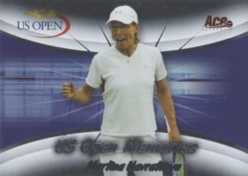 2008 Ace Authentic Grand Slam - U.S. Open Memories Bronze #USOM-7 Martina Navratilova Front