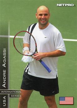 2003 NetPro - Glossy International Series Preview #P1 Andre Agassi Front