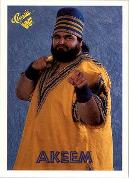 1989 Classic WWF #25 Akeem Front