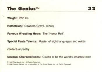 1989 Classic WWF #32 The Genius Back