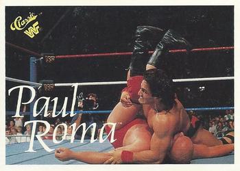 1989 Classic WWF #98 Paul Roma Front