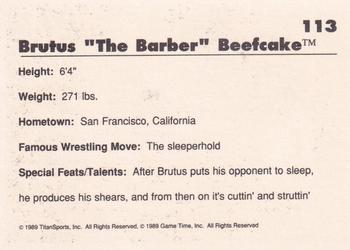 1989 Classic WWF #113 Brutus 