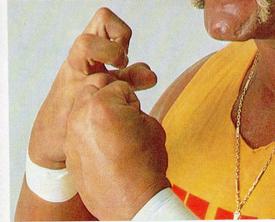 1990 Merlin WWF Superstars Stickers #4 Hulk Hogan Puzzle Front