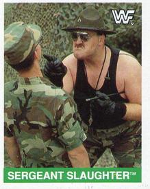 1990 Merlin WWF Superstars Stickers #198 Sergeant Slaughter Front