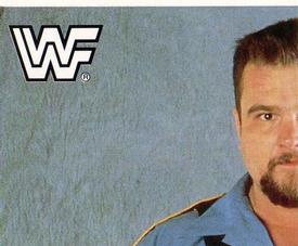 1990 Merlin WWF Superstars Stickers #47 Big Boss Man Puzzle Front