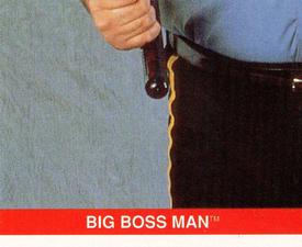 1990 Merlin WWF Superstars Stickers #51 Big Boss Man Puzzle Front