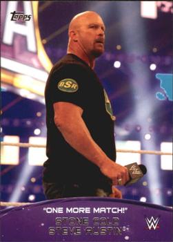 2015 Topps WWE - Crowd Chants: One More Match! #10 Stone Cold Steve Austin Front