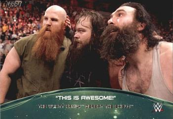 2015 Topps WWE - Crowd Chants: This Is Awesome! #7 The Wyatt Family Defeat The Shield Front