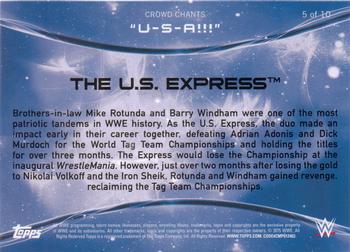 2015 Topps WWE - Crowd Chants: U-S-A!!! #5 The U.S. Express Back