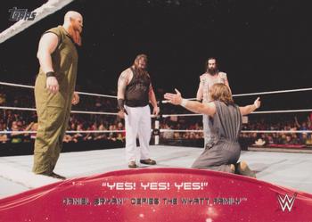 2015 Topps WWE - Crowd Chants: Yes! Yes! Yes! #7 Daniel Bryan Defies The Wyatt Family Front
