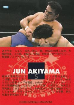 2000 BBM Limited All Japan Pro Wrestling #5 Jun Akiyama Back