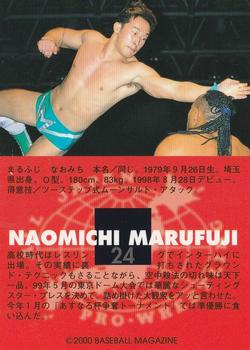 2000 BBM Limited All Japan Pro Wrestling #24 Naomichi Marufuji Back