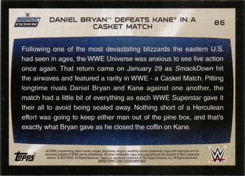 2015 Topps WWE Road to Wrestlemania #86 Daniel Bryan Back